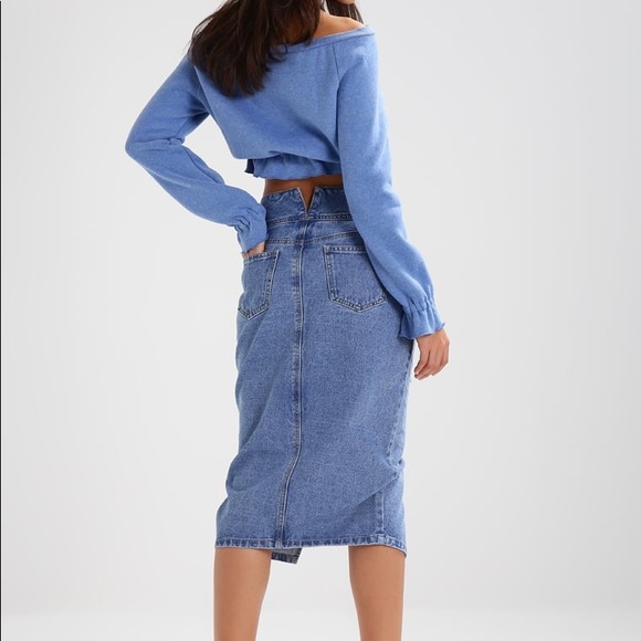 Lost Ink via ASOS high waist denim skirt - Picture 4 of 4